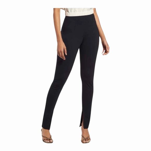 Open Edit Nordstrom Pants - Open Edit Nordstrom Black Pull On Slim Split Hem Ankle Pants Stretch XS Gorpcore